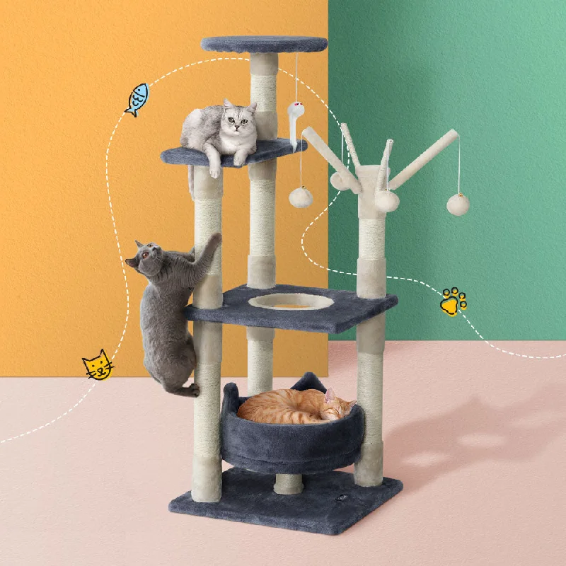 110cm Cat Tree With Cushioned Bed