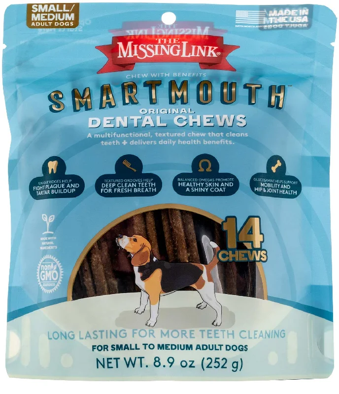 Smartmouth 7-in-1 Dental Chews for Dogs, S/M, 14 ct