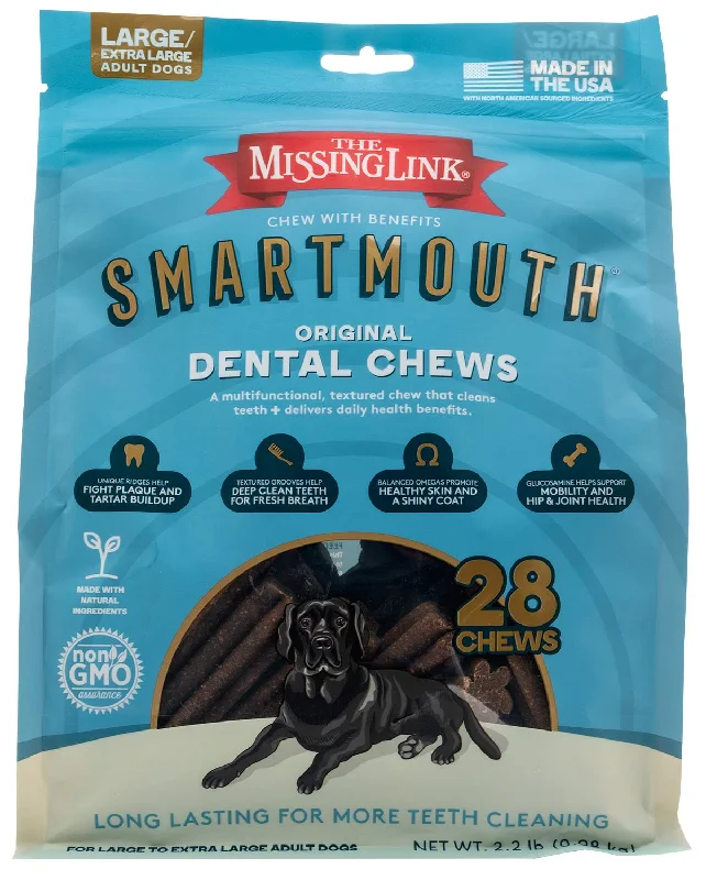 Smartmouth 7-in-1 Dental Chews for Dogs, L/XL, 28 ct