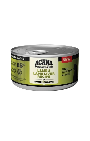 ACANA Lamb + Lamb Liver in Bone Broth Wet Cat Food, 3 oz