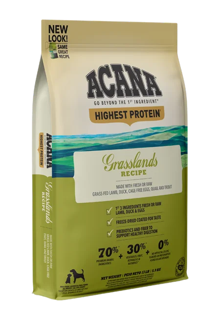 ACANA Highest Protein Grasslands Recipe Dry Dog Food