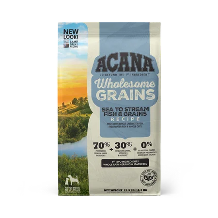 ACANA Wholesome Grains Sea to Stream Fish & Grains Recipe Dry Dog Food