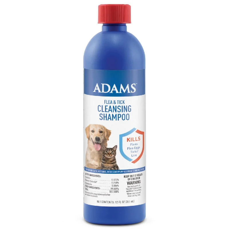 ADAMS FLEA & TICK CLEANSING SHMPOO 16 OZ.