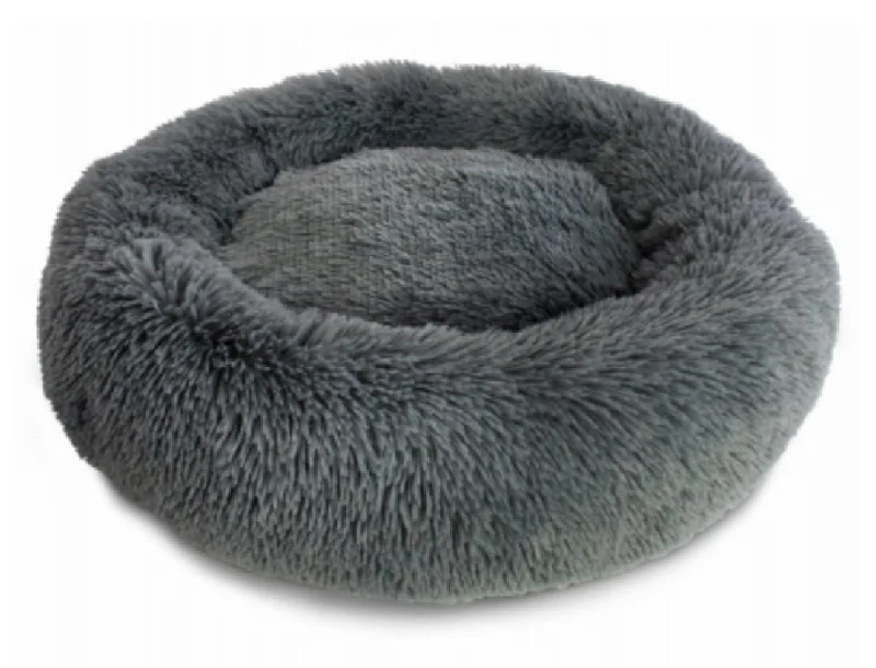 American Kennel Club AKC5372TV Round XL Shaggy Pet Bed, 31 Inch