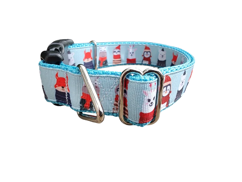 Animals in Sweaters Christmas Nylon Dog Collar