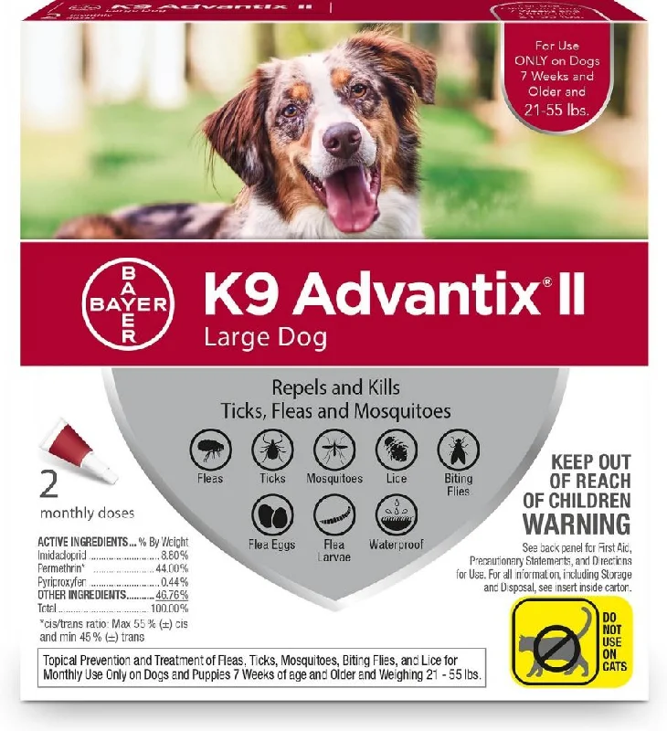 Bayer K9 Advantix II Large Dog (21-55 lbs - 4 Month)