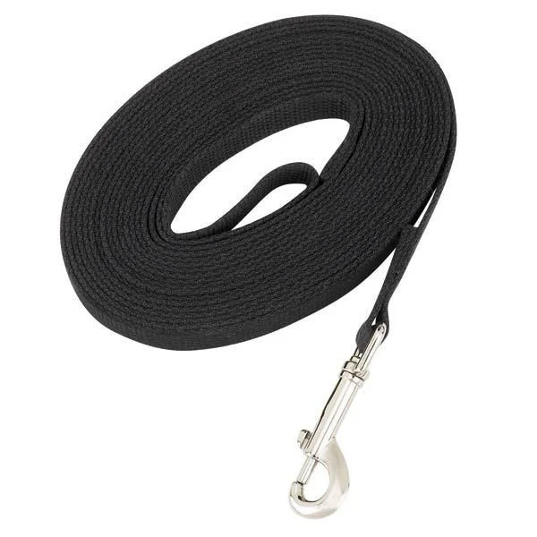 Black Cotton Web Dog Training Lead