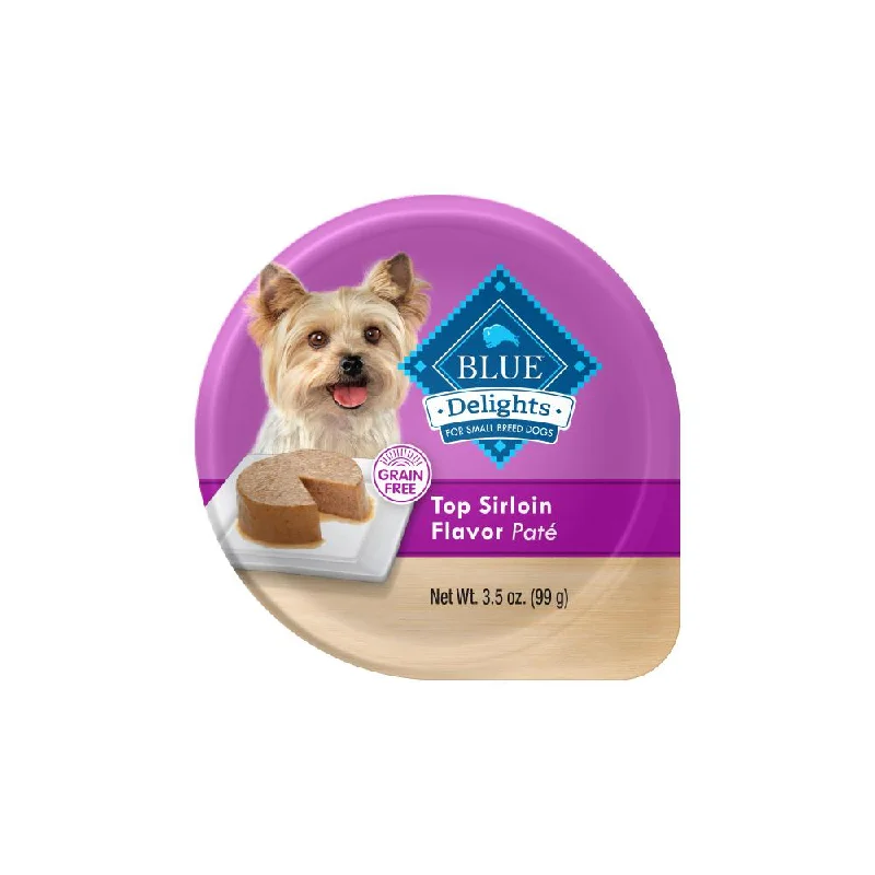 Blue Buffalo Blue Delights Small Breed Top Sirloin Pate Dog Food Cup (3.5-oz, single cup)