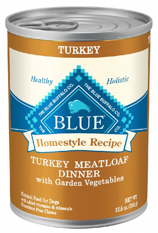 Blue Buffalo Homestyle Recipe Turkey Meatloaf Dinner With Carrots And Sweet Potatoes Canned Dog Food