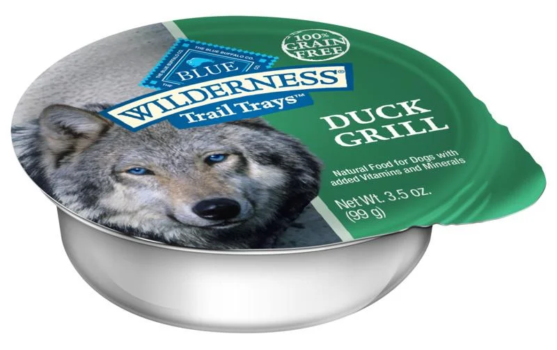 Blue Buffalo Wilderness Trail Trays Duck Grill Dog Food Cup