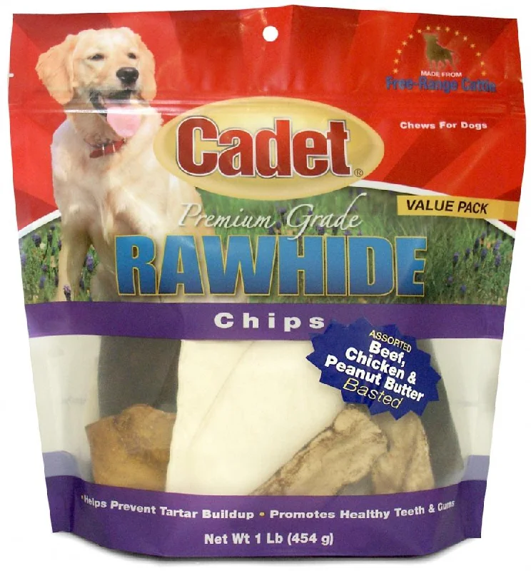 Cadet Rawhide Assorted Flavors Chips for Dogs (1-lb)