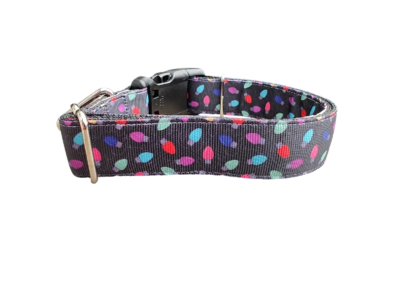 Christmas Lights Nylon Dog Collar