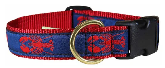 Navy/Red Lobster Dog Collar