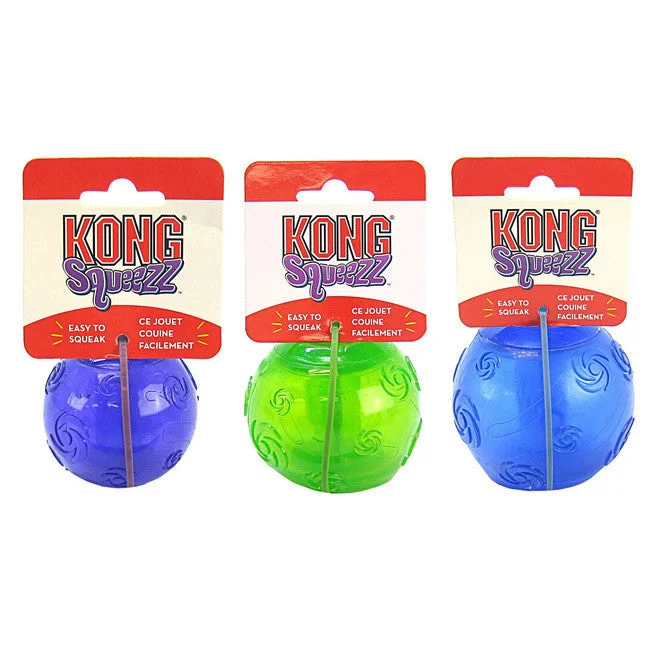 X-Large Kong Squeezz Round Fetch Ball Dog Toy