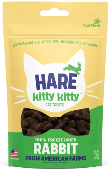 Hare Kitty Kitty Freeze Dried Rabbit Cat Treats