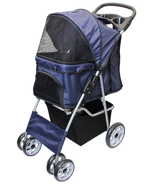 Dark Blue Dog Stroller