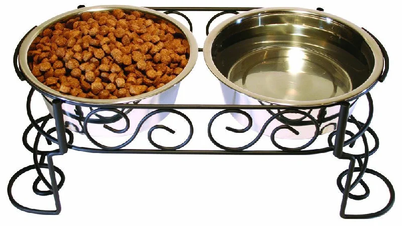 Ethical Pet Mediterranean Stainless Steel Double Diner 1 Quart