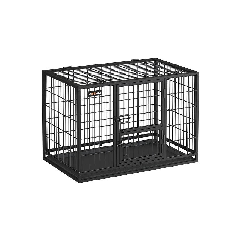 Heavy-Duty Dog Crate with Removable Tray