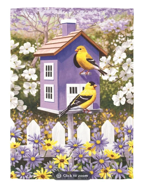 FLAG GOLDFINCH GARDEN 13X18