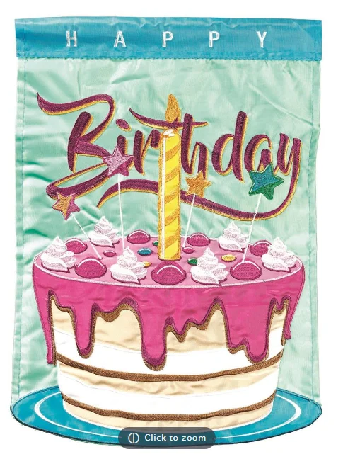 FLAG HAPPY BIRTHDAY CAKE 13X18