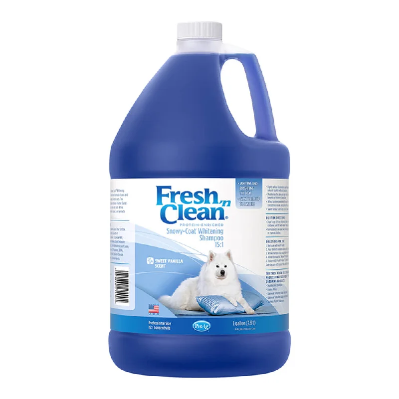 Fresh 'n Clean Snowy-Coat Whitening Shampoo, Sweet Vanilla, Gallon