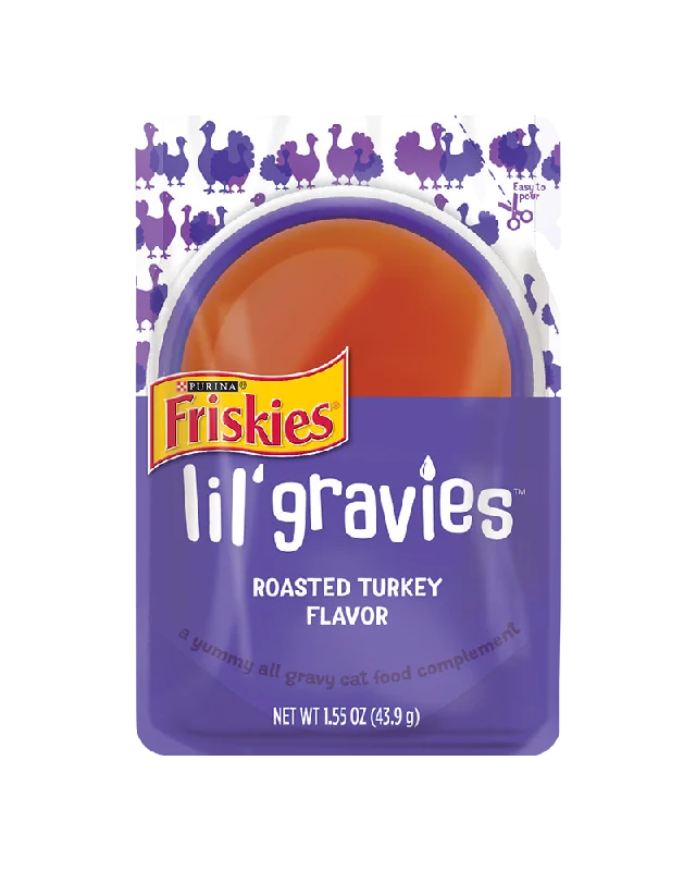 Friskies Lil' Gravies Roasted Turkey Flavor Gravy Wet Cat Food Complement & Topper