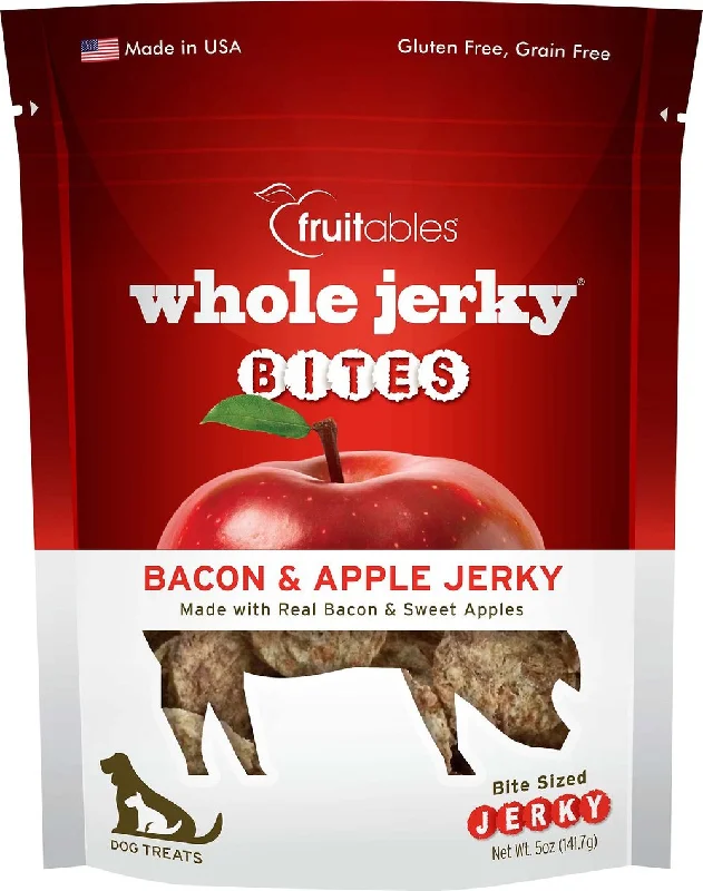 Fruitables Whole Jerky Bites Bacon & Apple Dog Treats (5 oz)