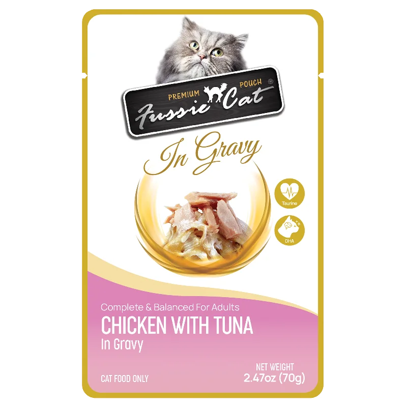 Fussie Cat Chicken With Tuna In Gravy For Cats