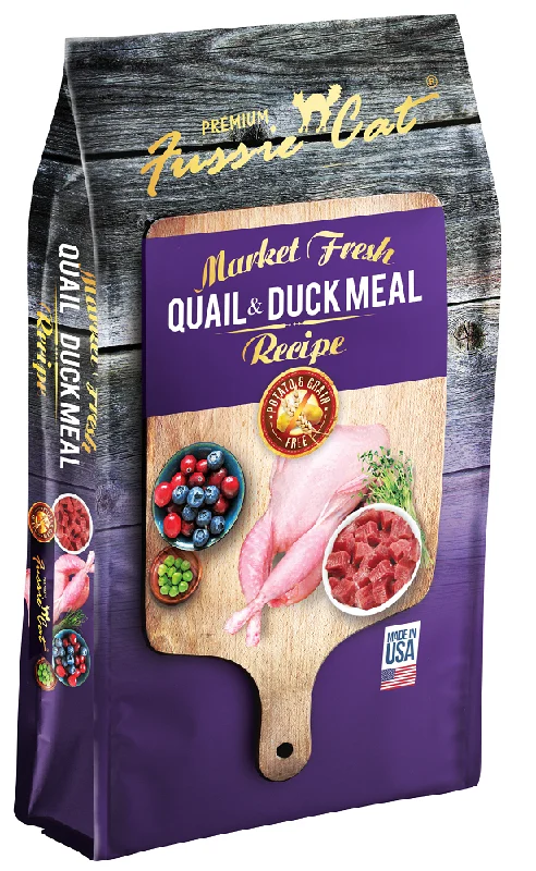 Fussie Cat Market Fresh Quail and Duck Dry Cat Food