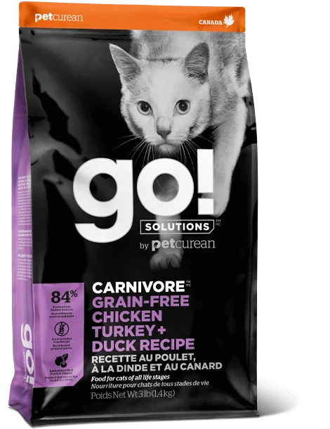 Go! Solutions Carnivore Grain Free Chicken, Turkey, + Duck for cats