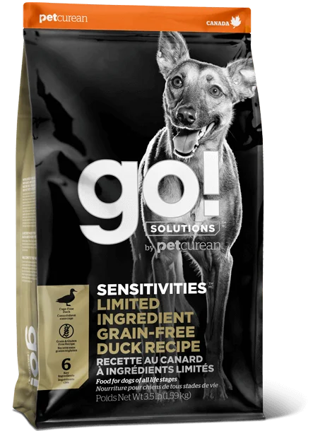 Go! Sensitivities Limited Ingredient Grain Free Duck recipe for dogs