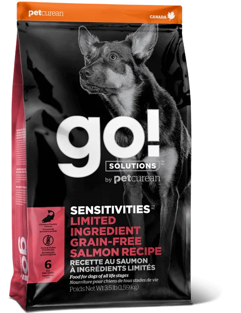 Go! Sensitivities Limited Ingredient Grain Free Salmon recipe for dogs