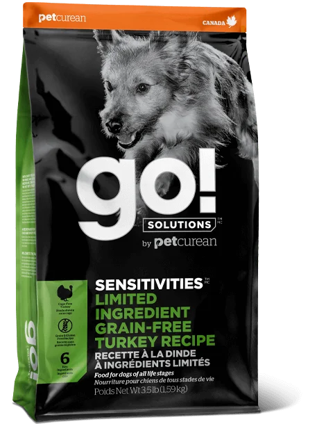 Go! Sensitivities Limited Ingredient Grain Free Turkey recipe for dogs