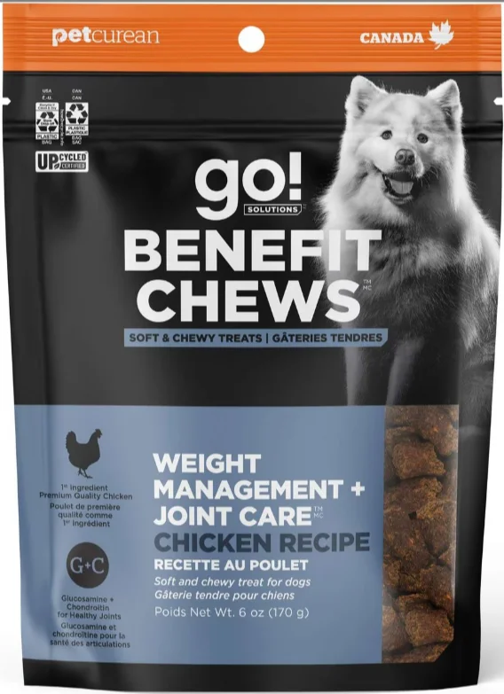 Go! Solutions Benefit Chews Weight Management + Joint Care Recipe For Dogs