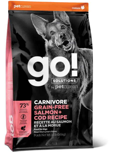 Go! Solutions Carnivore Grain Free Salmon + Cod Recipe for dogs