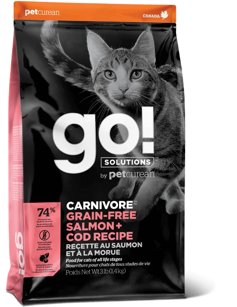 Go! Solutions Carnivore Grain Free Salmon + Cod Recipe for cats