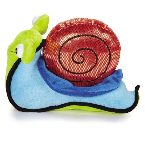 Grriggles Chatty Bugs Talking Snail 10 Inch Dog Toy