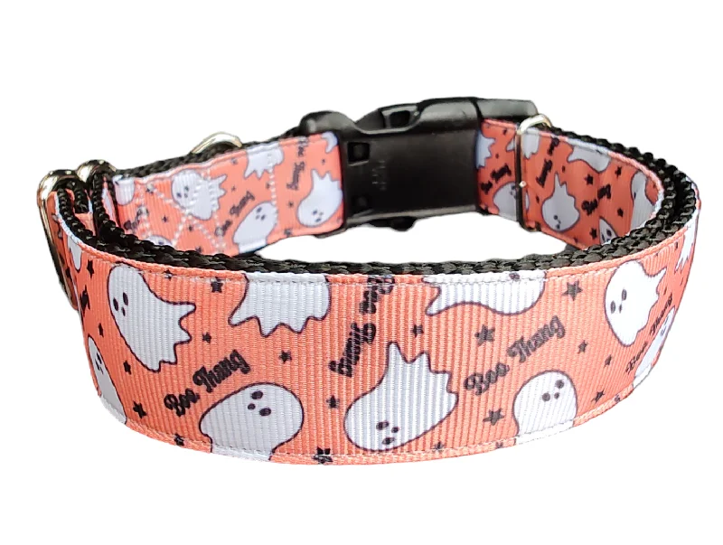 Halloween Boo Thang Nylon Dog Collar