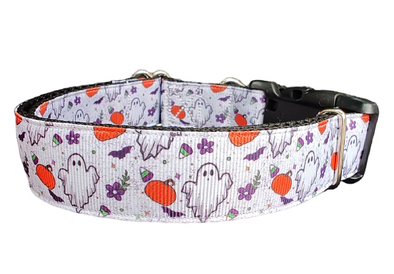 Halloween Ghost Nylon Dog Collar