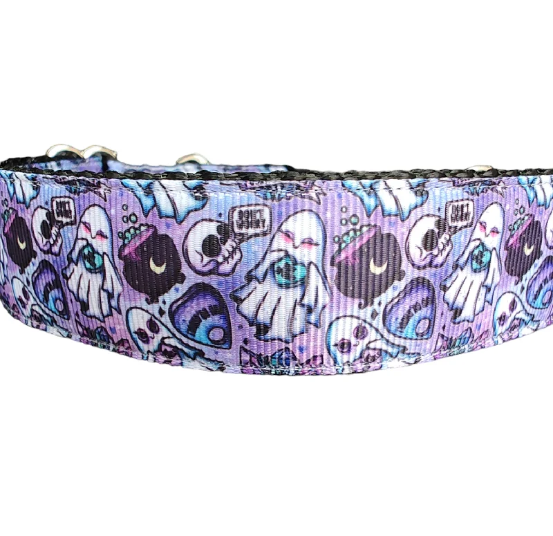 Halloween Ghouls Night Nylon Dog Collar