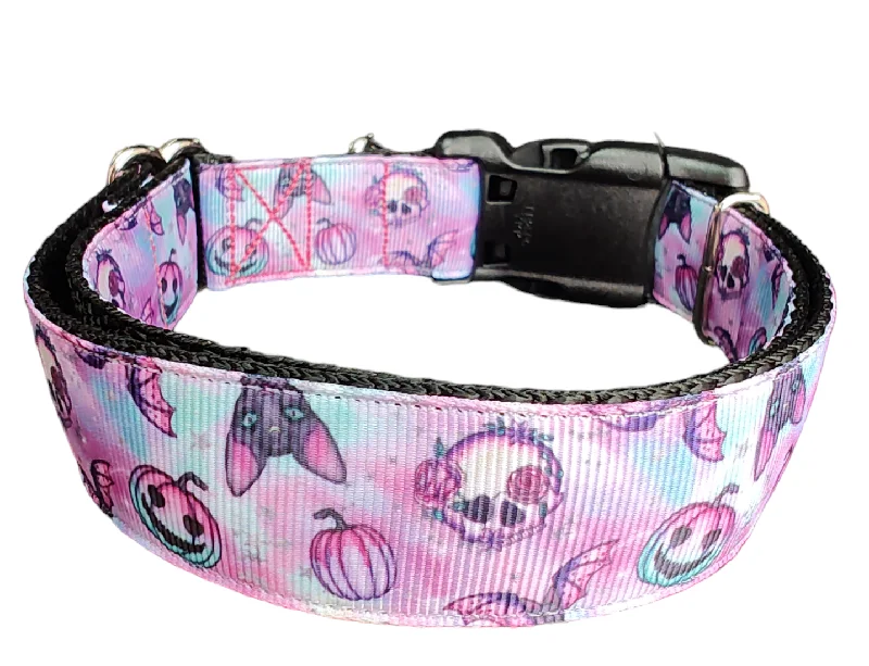 Halloween Purple Spooky Season Nylon Dog Collar