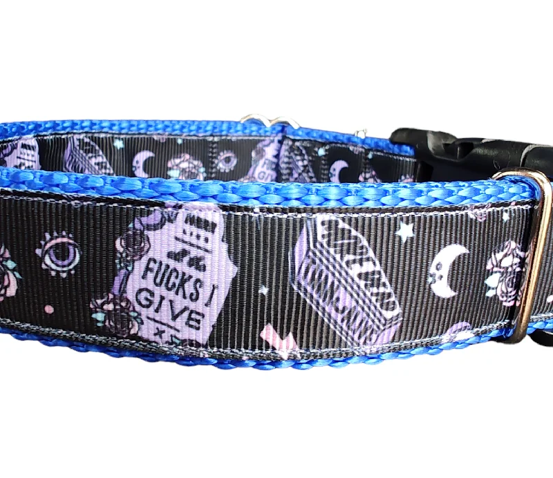 Halloween Snarky Graves Nylon Dog Collar