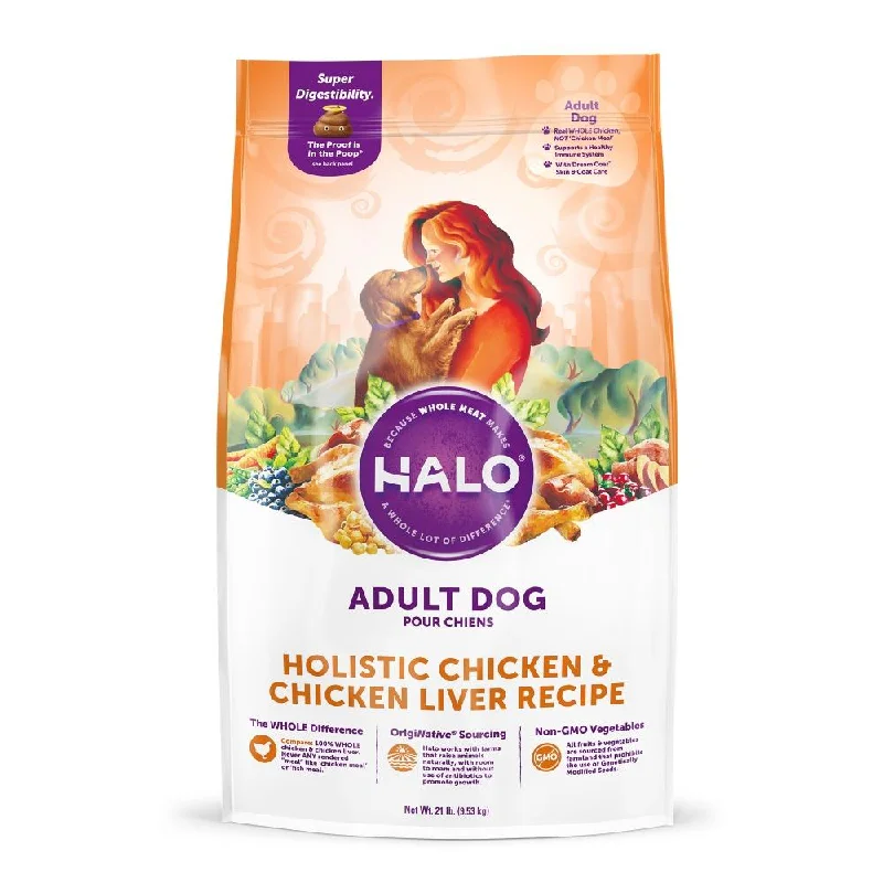 Halo Adult Holistic Chicken & Chicken Liver Recipe Dry Dog Food