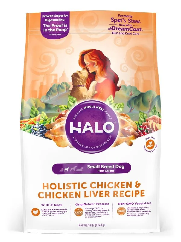 Halo Small Breed Holistic Chicken & Chicken Liver Recipe Dry Dog Food