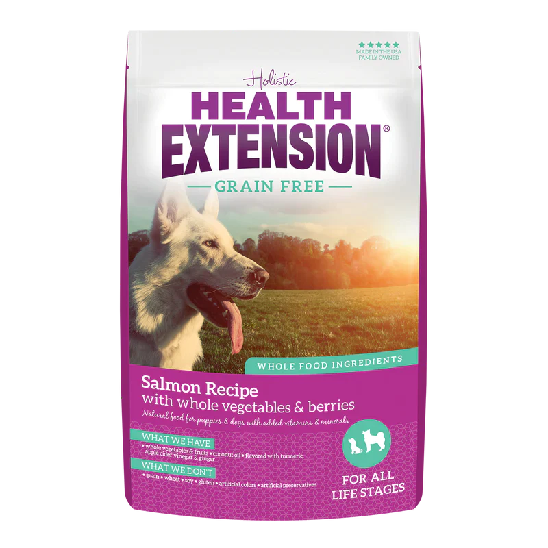 Health Extension Grain Free Salmon & Sweet Potato Recipe Dry Dog Food (4 lbs)