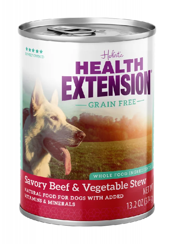 Health Extension Grain Free Savory Beef Stew Canned Dog Food