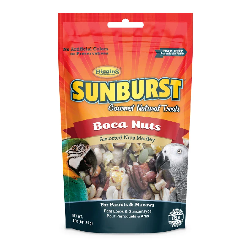 Higgins Sunburst Gourmet Natural Boca Nuts (Shelled) Parrot & Macaw Treats