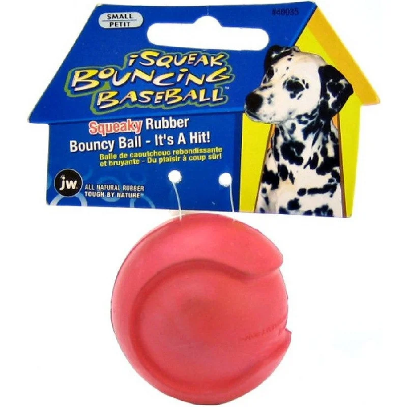 JW Pet Large iSqueak Bouncing Baseball Rubber Dog Toy