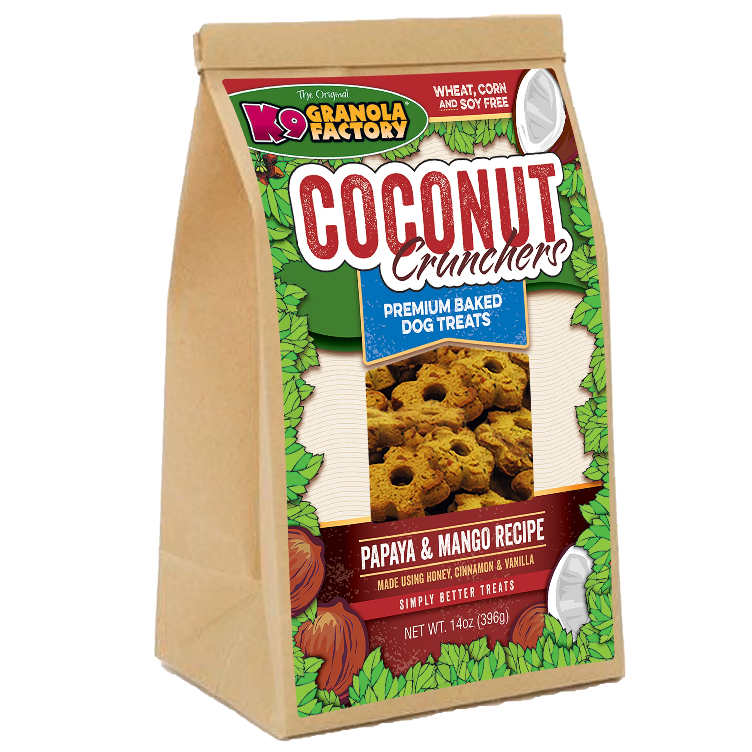 K9 Granola Factory Coconut Crunchers Papaya & Mango Formula