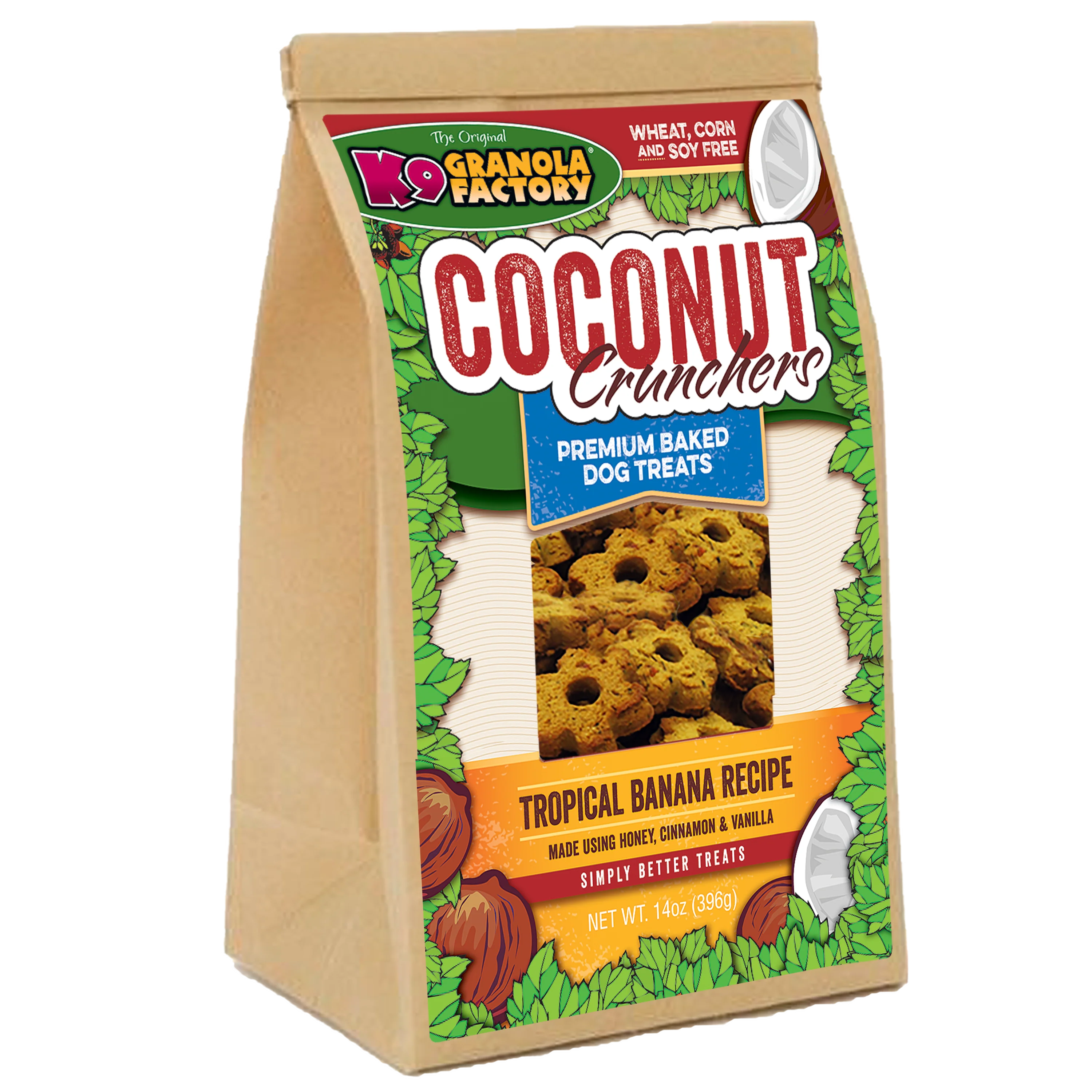 K9 Granola Factory Coconut Crunchers Tropical Banana Formula